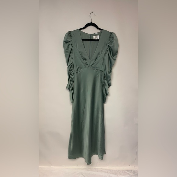 Line and Dot Maya Maxi Dress Glam Romantic Hoco Pinup Sexy Formal Womens Size S - Picture 1 of 11